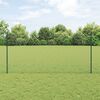 vidaXL Hek met Paal Groen 1,2 x 50 m Staal en PVC
