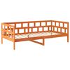 vidaXL Slaapbank zonder matras 90x200 cm massief grenenhout wasbruin