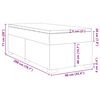 vidaXL Boxspring met matras kunstleer zwart 90x200 cm