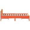 vidaXL Bed met matras massief grenenhout wasbruin 140x190 cm
