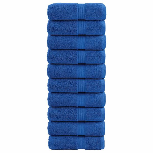 vidaXL Gastendoekjes SOLUND 10 st 600 g/m&sup2; 30x50 cm blauw