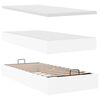 vidaXL Ottoman bed met matras 90x200cm kunstleer wit