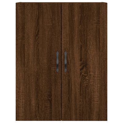 vidaXL Hoge kast 69,5x34x180 cm bewerkt hout bruin eikenkleur