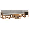 vidaXL Buiten bankenset 8 st Naturel en lichtgrijs Polyester