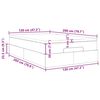 vidaXL Ottoman bed met matras 120x200cm fluweel roze