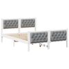 vidaXL Bedframe Lichtgrijs 140 x 200 cm Massief grenenhout
