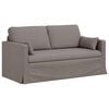 vidaXL Bank 2-zits Taupe 158 x 78 x 80 cm Stof