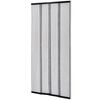 vidaXL Insectenhor deurgordijn 220x100 cm polyester zwart