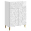 vidaXL Dressoir Hoogglans Wit 66 x 34,5 x 90 cm Bewerkt hout