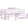vidaXL Slaapbank met lades zonder matras 90x200 cm hout wasbruin