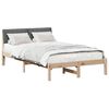 vidaXL Bedframe Bruin en donkergrijs 120 x 200 cm Massief grenenhout