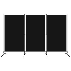 vidaXL Kamerscherm met 3 panelen 260x180 cm zwart