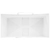 vidaXL Papieren zakken 250 st met hengsels 32x17x25 cm wit
