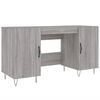 vidaXL Bureau 140x50x75 cm bewerkt hout grijs sonoma eikenkleurig