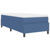 vidaXL Boxspringbed Blauw en Wit 90 x 200 cm Katoen Stof