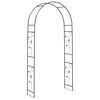 vidaXL Tuin Boog Bloemen Zwart 115 x 37 x 231 cm