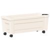 vidaXL Calypso plantenbak met wielen PP Wit