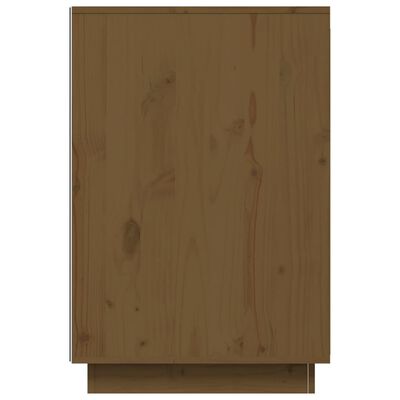 vidaXL Bureau 140x50x75 cm massief grenenhout honingbruin