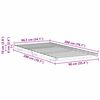 vidaXL Bedframe Wasbruin 90 x 200 cm Massief grenenhout