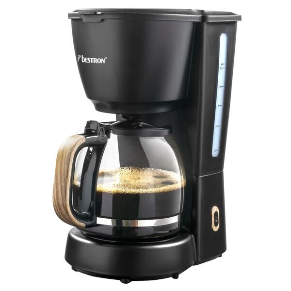 Bestron Koffiezetapparaat ACM900BW met houten detail 1000 W zwart