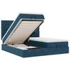 vidaXL Ottoman bed met matrassen en LED's 160x200cm fluweel