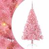 vidaXL Kunstmatig Voorverlicht Kerstboom Roze 150 cm PVC