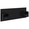vidaXL Hoofdbord Met Kast 3 pcs Zwart Eiken Bewerkt hout