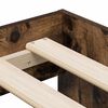 vidaXL Opbergbedframe met opslag Gerookt eiken 80 cm Bewerkt hout