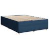 vidaXL Boxspring met matras stof blauw 140x190 cm