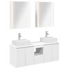 vidaXL Badkamerkastenset 5 pcs Wit Bewerkt hout