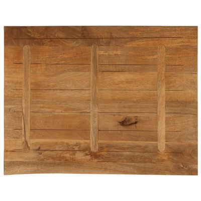 vidaXL Tafelblad met natuurlijke rand 90x80x2,5 cm massief mangohout