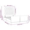 vidaXL Bedframe met hoofdeinde fluweel roze 120x200 cm