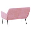 vidaXL Bankje 108x79x79 cm fluweel roze