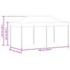 vidaXL Partytent pop-up inklapbaar 3x6 m antraciet