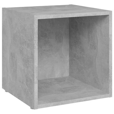 vidaXL Tv-meubelen 4 st 37x35x37 cm spaanplaat betongrijs