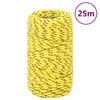 vidaXL Boottouw 2 mm 25 m polypropyleen geel
