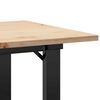vidaXL Salontafel O-frame 80x50x40 cm massief grenenhout en staal