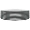 vidaXL Plantenbak 140x140x36 cm gegalvaniseerd staal antracietkleurig