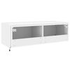vidaXL Tv-wandmeubel met LED-verlichting 100x35x31 cm wit