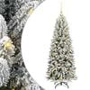 vidaXL Kunstkerstboom Wit 120 cm PVC en Plastic en Staal en PE