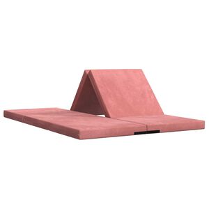 vidaXL Vouwbare Bankbed 140 x 67 x 15 cm Roze