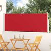 vidaXL Tuinscherm uittrekbaar 100x300 cm rood
