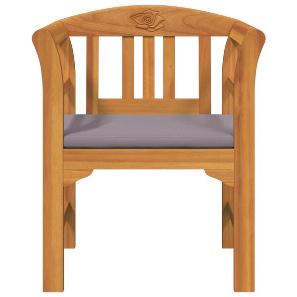 vidaXL Bank met kussen Natuurlijke Olie Afwerking 68,5 x 46 x 82,5 cm