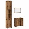 vidaXL 3-delige Badkamermeubelset bewerkt hout oud houtkleurig