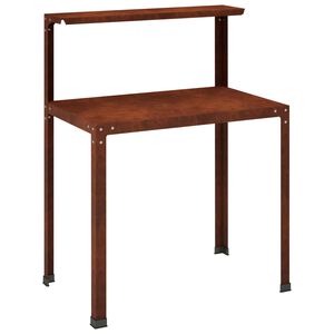 vidaXL Planttafel 100 x 50 x 104 cm weervast staal Roestkleurig