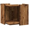 vidaXL Kattenbakkast 53x53x51 cm bewerkt hout oud houtkleurig