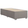 vidaXL Bedframe zonder matras 90x200 cm stof taupe