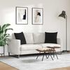 vidaXL Sofa Kussens 2 pcs Zwart 50 x 50 cm Stof