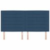 vidaXL LED Hoofdbord met LED -striplichten Blauw 180 cm Stof