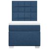 vidaXL Boxspring met matras stof blauw 90x190 cm